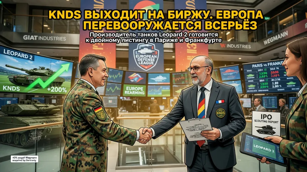 KNDS выходит на биржу. Европа перевооружается всерьёз